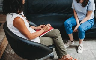 professional going over substance abuse statistics