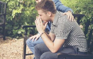 man getting a sponsor for addiction