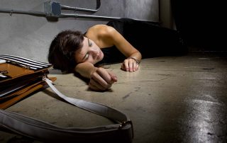 woman suffering from opioid overdose effects