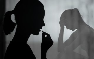 a woman struggles with polysubstance abuse