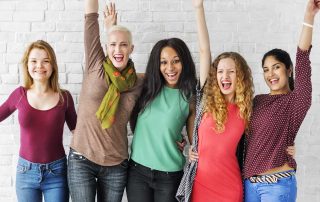 women are celebrating womens health month