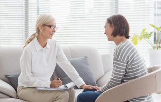 two women talking about benefits of dialectical behavior therapy