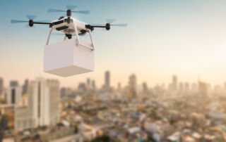 delivery drone - illegal drug smuggling technology concept
