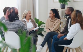 people in group therapy - choose a medical detox