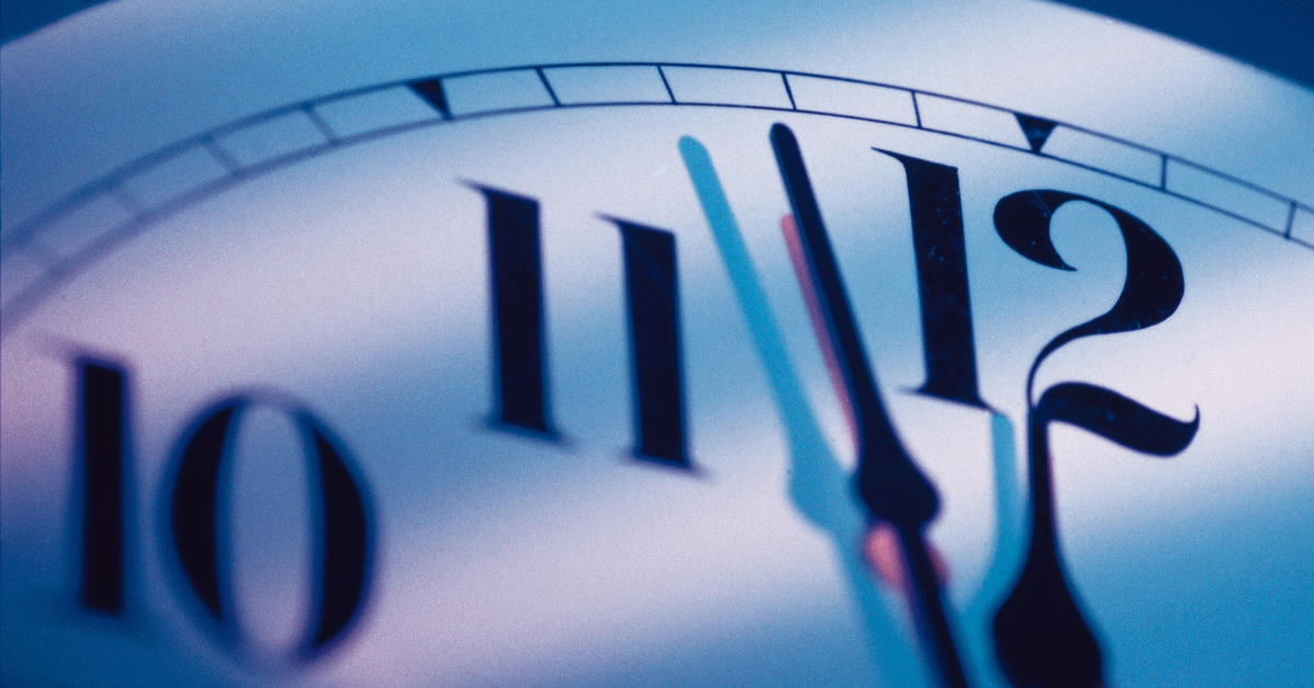 A close up of a clock.