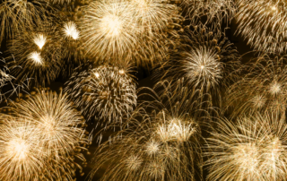Golden fireworks